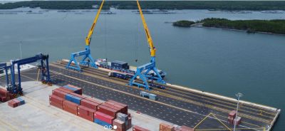 CONSTRUCTION AT LONG SON INTERNATIONAL PORT